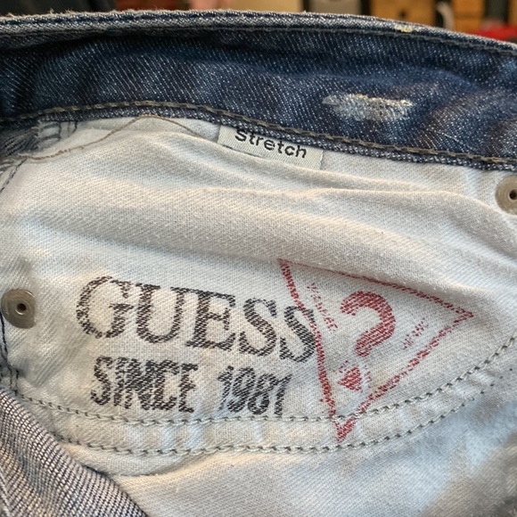 GUESS Jeans Foxy Flare - Flare Leg Size 30 Stretch Distress Cotton Machine Wash - Picture 13 of 13